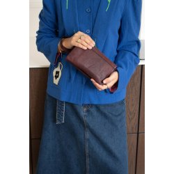 RE:DESIGNED Lisa Clutch Bordeaux