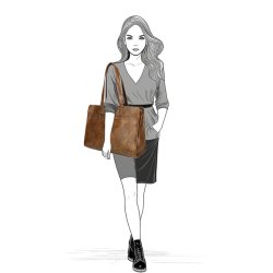 Enrico Benetti Julia Shopper Cognac