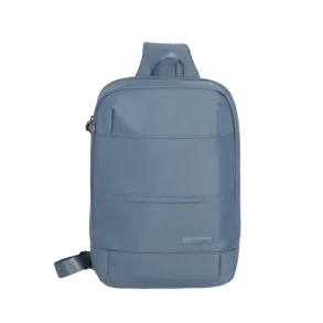 Travelite Workfloow crossover taske denim blue set forfra