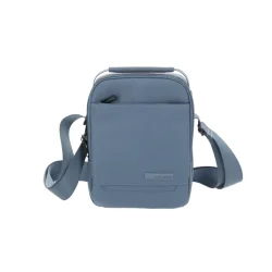 Travelite Workfloow skuldertaske denim blue set forfra