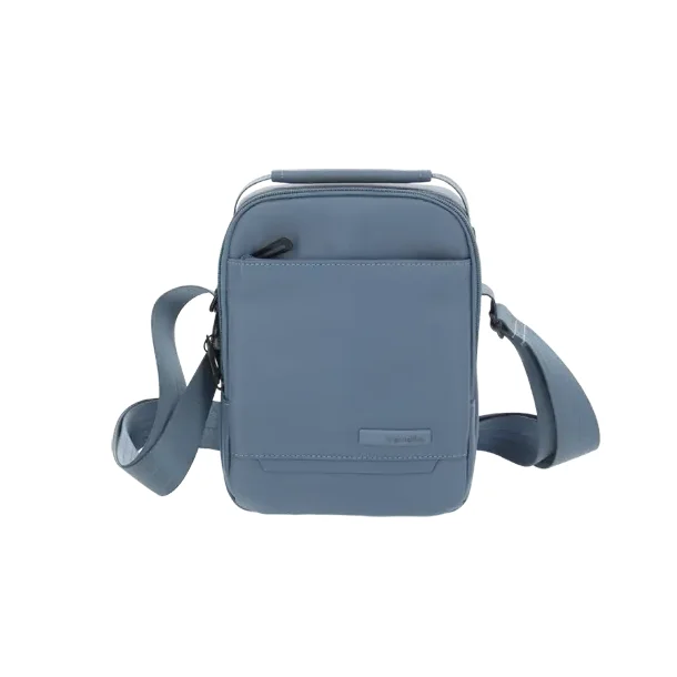 Travelite Workfloow skuldertaske denim blue set forfra