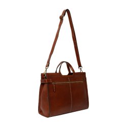 RE:DESIGNED May Big cognac med aftagelig justerbar skulderrem