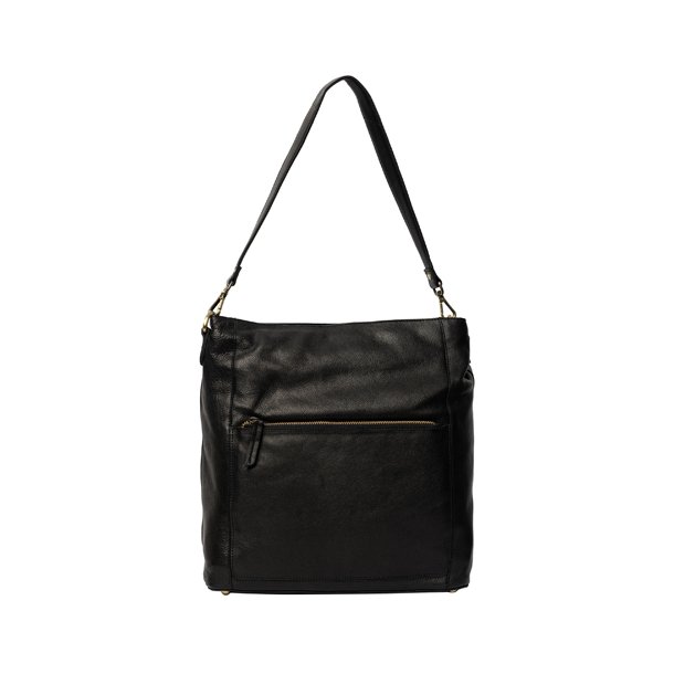 Frontvisning af ReDesigned Myra Big skuldertaske i sort