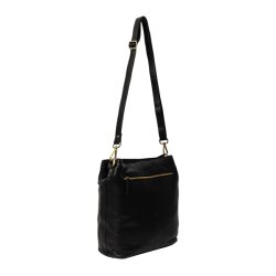 ReDesigned Myra Big skuldertaske i sort set fra siden