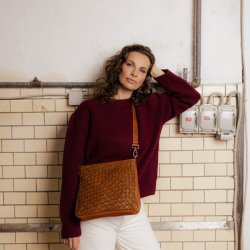 RE:DESIGNED Mika Medium Skuldertaske Tan