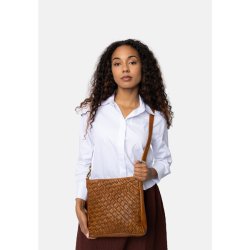 RE:DESIGNED Mika Medium Skuldertaske Tan