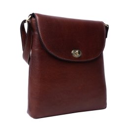 RE:DESIGNED Taya cognac skuldertaske set skr�t forfra