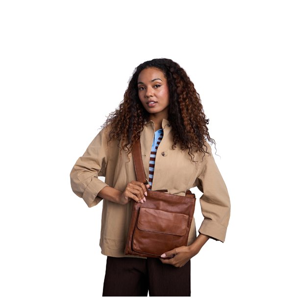 RE:DESIGNED Sara Big Skuldertaske Walnut