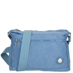 Enrico Benetti Suzie crossbody taske lysebl� set forfra