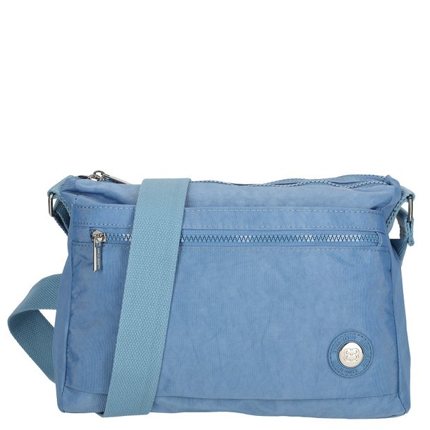 Enrico Benetti Suzie crossbody taske lysebl� set forfra