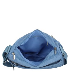 Enrico Benetti Suzie crossbody taske lysebl� �ben med rummeligt hovedrum