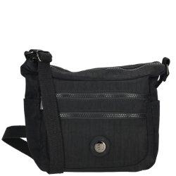 Enrico Benetti Suzie crossbody taske sort set forfra