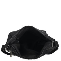 Enrico Benetti Suzie crossbody taske sort �ben med rummeligt hovedrum