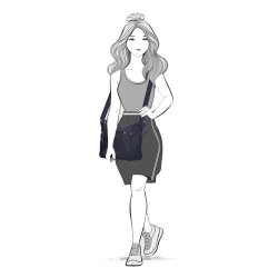 Enrico Benetti Suzie Skuldertaske M�rkebl�
