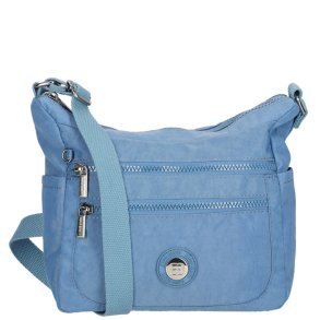 Enrico Benetti Suzie crossbody taske lysebl� set forfra