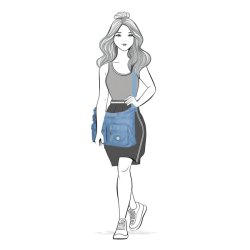 Enrico Benetti Suzie Skuldertaske Jeansbl� Nylon