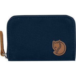Fj�llr�ven Zip Card Holder i navy set forfra med logo