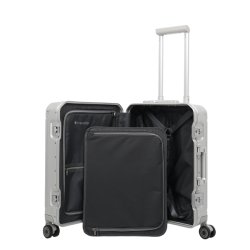 Travelite Next aluminiums kabinetrolley 55cm Silver 079847-56