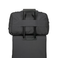 Billede 1: Travelite SKAII Weekender anthracite med kuffertstrop p� trolley