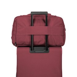 Billede 1: Travelite SKAII Weekender bordeaux med kuffertstrop p� trolley