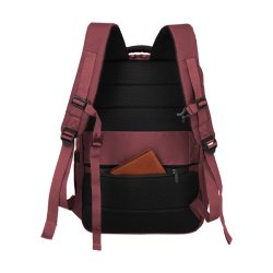 Travelite SKAII rygs�k bordeaux med skjult sikkerhedsrum p� bagsiden