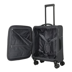 Travelite SKAII Trolley S anthracite med �bent separat indvendigt rum