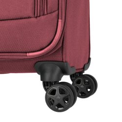 Travelite SKAII Trolley S bordeaux med fire dobbelthjul