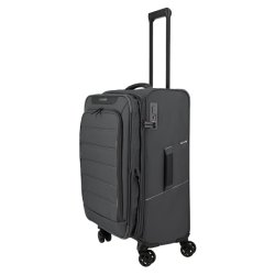 Travelite SKAII Trolley M anthracite udvidet med ekstra bagageplads
