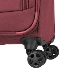 Travelite SKAII Trolley M bordeaux med fire dobbelthjul