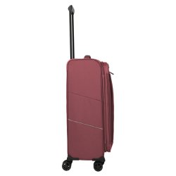 Travelite SKAII Trolley M bordeaux set fra siden med ekspansionsfunktion