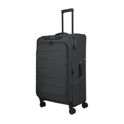 Travelite SKAII Trolley L anthracite set skr�t forfra med fire dobbelthjul