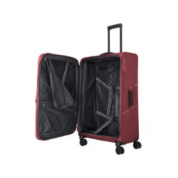 Travelite SKAII Trolley L bordeaux med �bent skjorterum og pakkestropper
