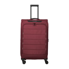 Travelite SKAII Trolley L bordeaux set forfra med stor forlomme
