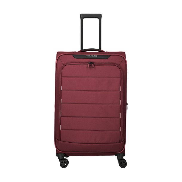 Travelite SKAII Trolley L bordeaux set forfra med stor forlomme