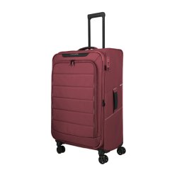 Travelite SKAII Trolley L bordeaux set skr�t forfra med fire dobbelthjul