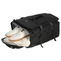 Travelite VENTURE LINE Reisetasche L sort med separat skorum