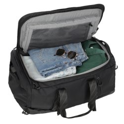 Travelite VENTURE LINE Reisetasche L sort pakket med t�j og rejseudstyr