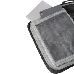Travelite VENTURE LINE Reisetasche L sort med indvendigt netrum til tablet og tilbeh�r