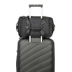 Travelite Venture Line S sort fastgjort p� teleskoph�ndtag p� kuffert