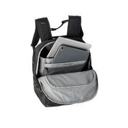 Travelite Venture Line M sort med �bent polstret rum til laptop og tablet