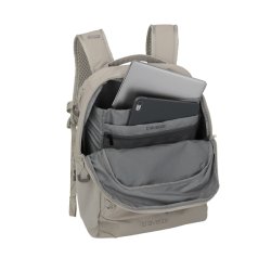 Travelite Venture Line M sand med �bent polstret rum til laptop og tablet