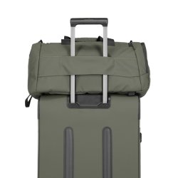 Travelite Briize Weekender khaki fastgjort p� kuffert