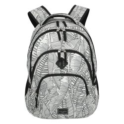Travelite Basics computerrygs�k med sort bladm�nster set forfra