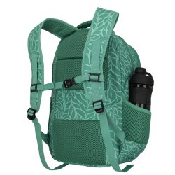 Travelite Basics gr�n rygs�k med m�nster og sidelomme til drikkedunk