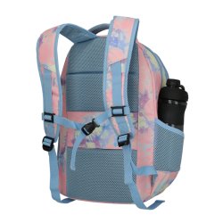 Travelite Basics pastel computerrygs�k med lysebl� remme og sidelomme