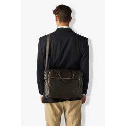 ADAX Axel Arbejdstaske 15" Mrkebrun