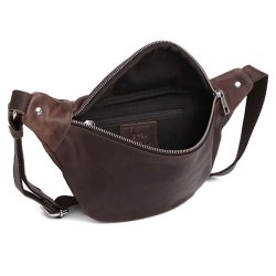 Adax Gabriel bumbag dark brown indvendigt rum