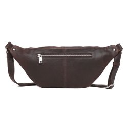 Adax Catania b�ltetaske dark brown med lynl�s