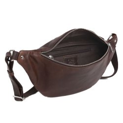 Adax Henrik bumbag dark brown indvendigt rum