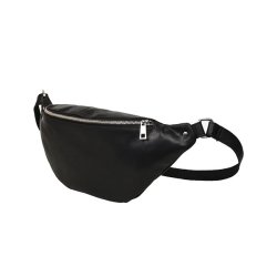 Adax Henrik bumbag sort l�der fra siden